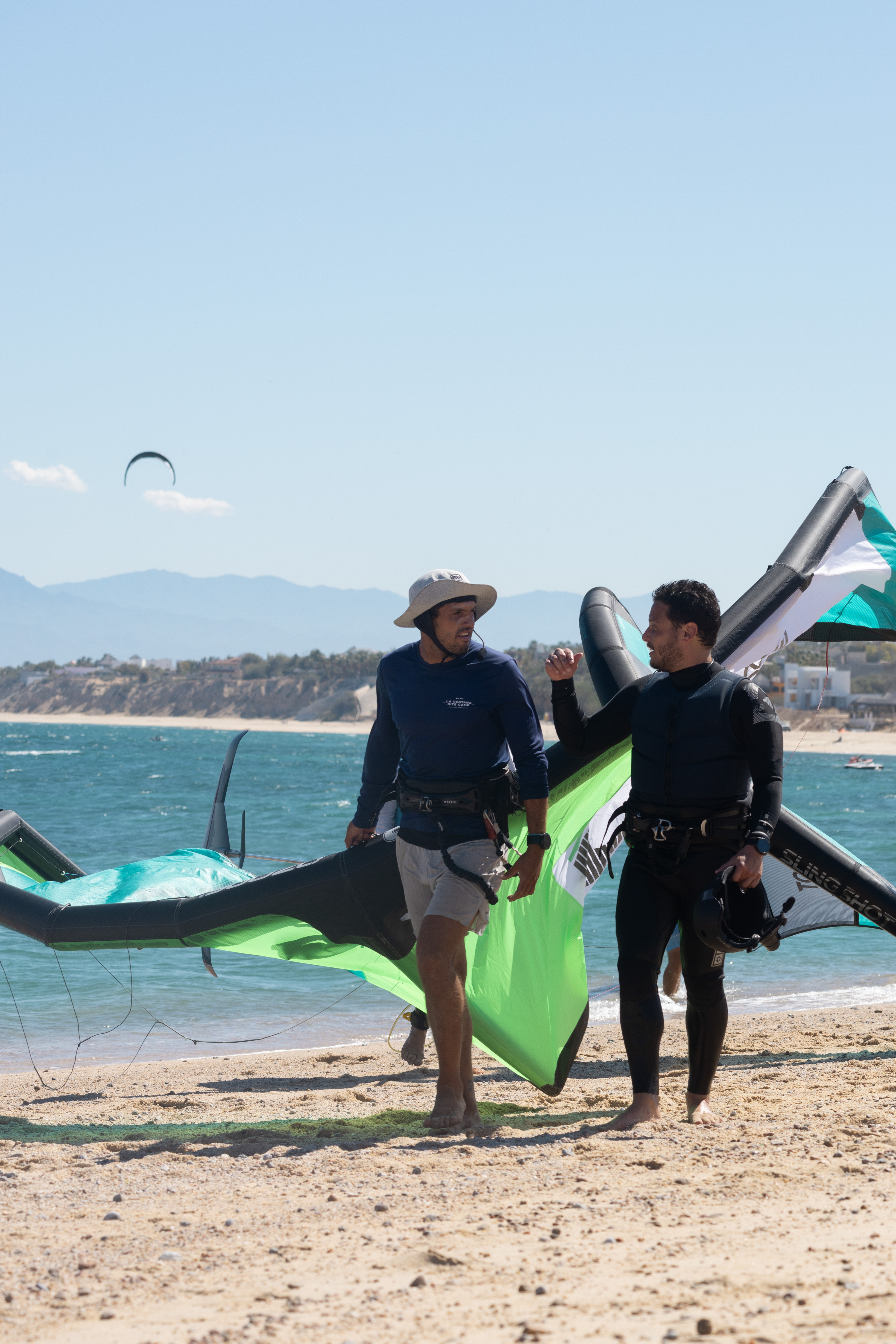 Kiteboarding session in La Ventana