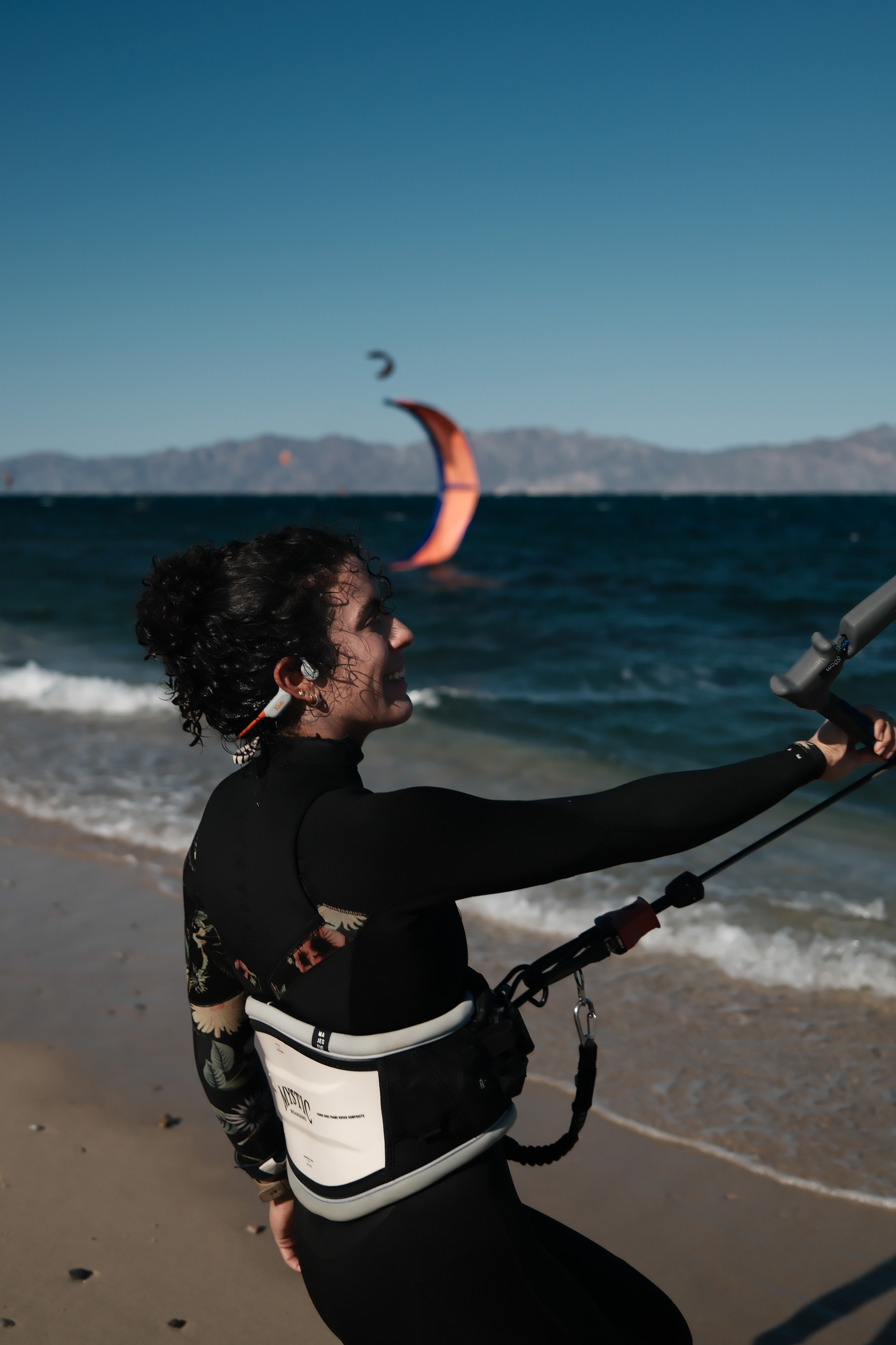 Kite camp riders in La Ventana